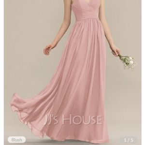 JJs house blush bridesmaid dress